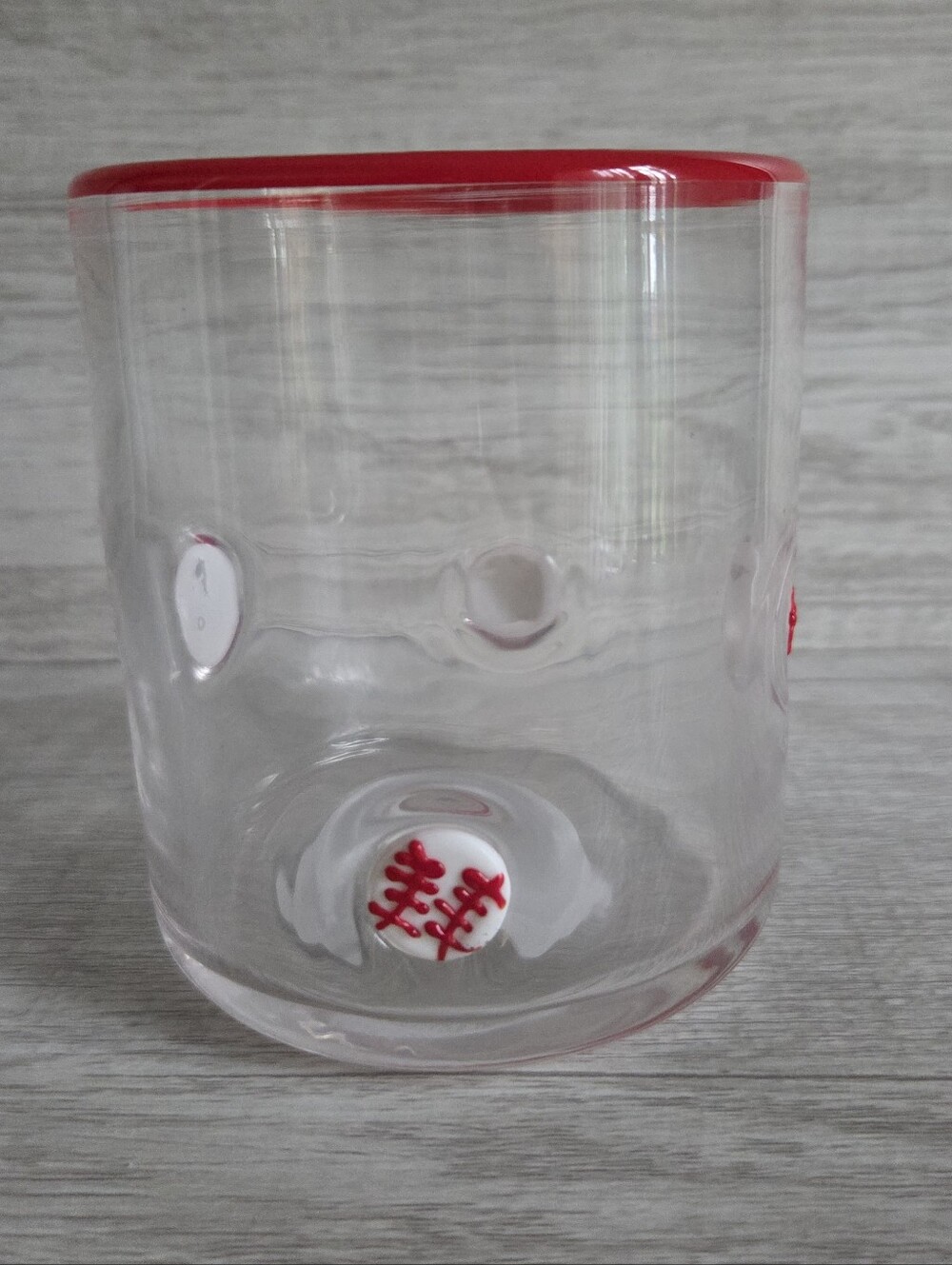 NWT Madison Home 16 fl oz Icon Glass Tumbler Baseballs - Picture 3 of 6